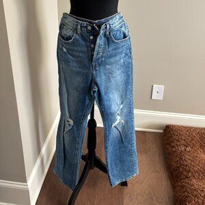 7 for all mankind Easy Straight Button Fly Jeans